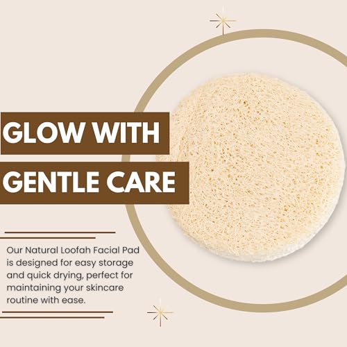 Eco Bath London Natural Loofah Facial Pads for Gentle Exfoliation and Deep Cleansing 4