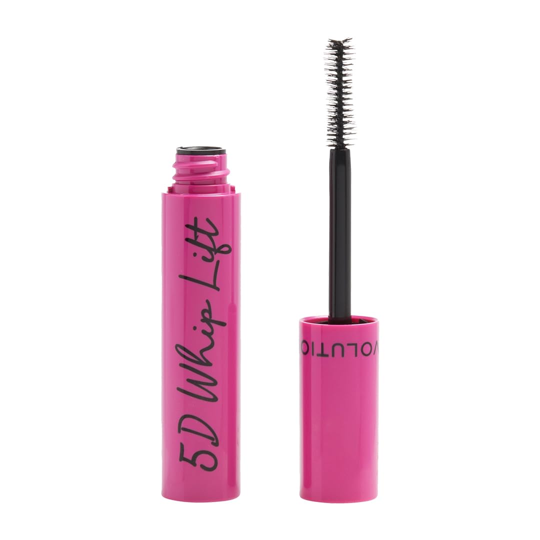 Makeup Revolution 5D Lash Whip Mascara for Lash Lifting, Volume, and Long Lasting Wear 5