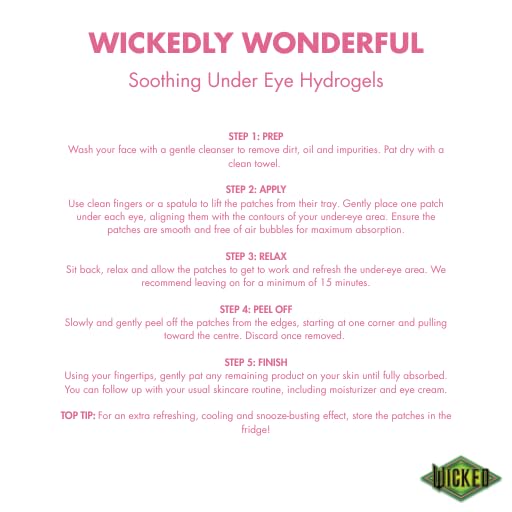 7th Heaven Wicked Under Eye Hydrogel Patches with Hyaluronic Acid & Rose Extract 4