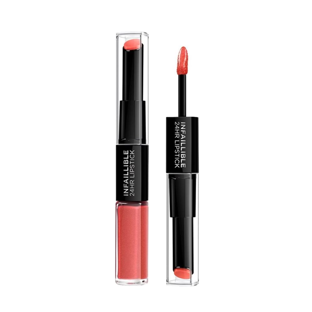 L'Oreal Paris Infallible 24 Hr 2-Step Lipstick - Shade 404 Corail Constant