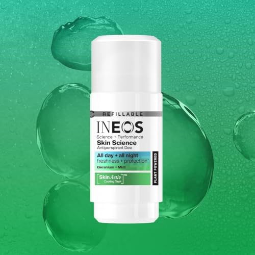 INEOS Skin Science – 24 Stunden Frische und Schutz für Tag und Nacht – Antitranspirant-Deo-Roll-on mit Geranie und Minze – mit SkinActiv Cooling Tech™ – pflanzenbasiert – 50 ml 11