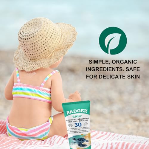 Badger Baby Sunscreen Cream SPF30 Broad Spectrum Water Resistant Zinc Oxide 4