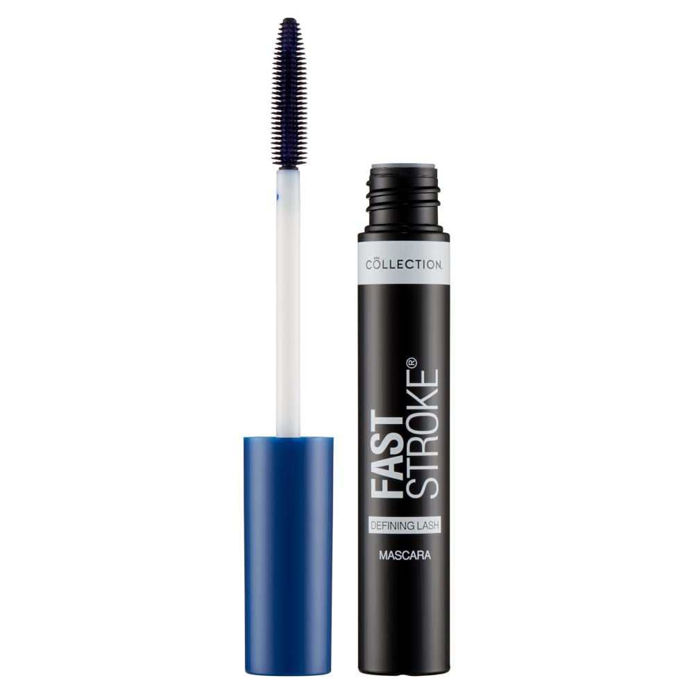 Collection Cosmetics Fast Stroke Defining Lash Mascara, Volumising and Curling, Blue, 9ml