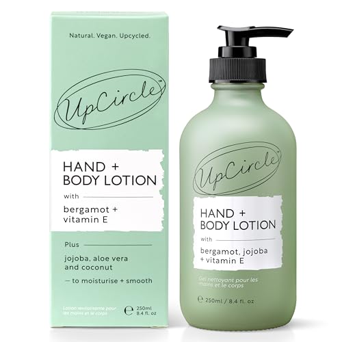 UPCIRCLE Hand + Body Lotion with Bergamot Water 250ml - Nourishing and Lightly Fragranced