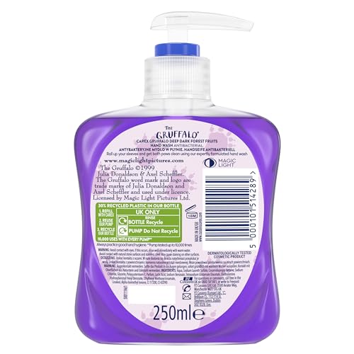 CAREX Gruffalo Deep Dark Forest Fruits Antibacterial Hand Wash Multipack (6 x 250ml) 3