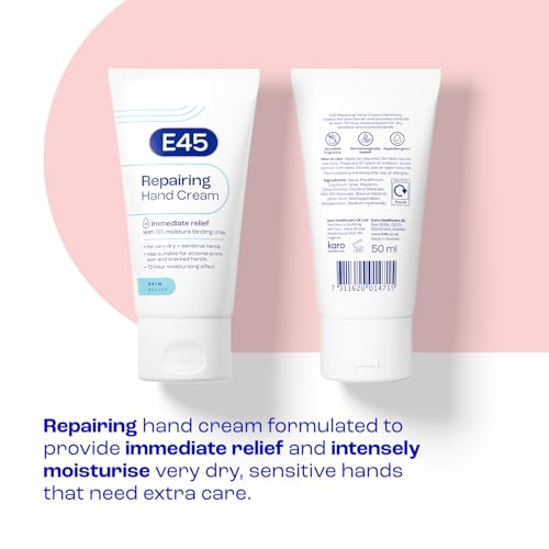 E45 Repairing Hand Cream 50ml for Dry, Damaged, and Sensitive Hands 3