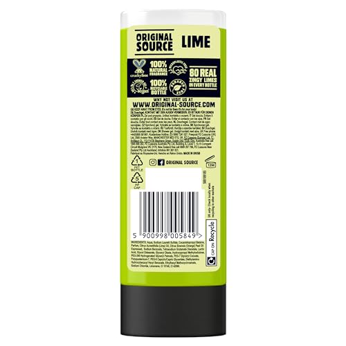 Original Source Veganes Duschgel mit Limettenduft, 500 ml – Großbritanniens Nr. 1 vegane Formel 3