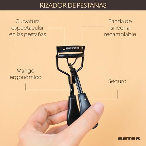 Beter Gold Eyelash Curler with Silicone Pads for Professional Lash Lifting and Lasting Curl 3