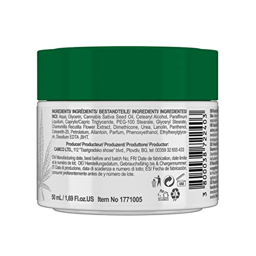 RevitaLAB Cannabis Extract Day Emollient Face Cream with Hemp Seed Oil