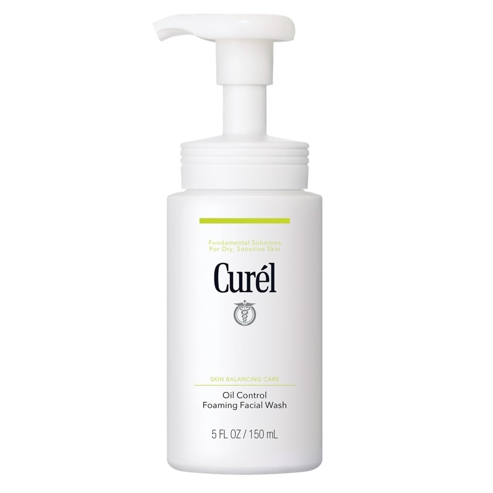 Curél Skin Balancing Care Oil Control Foaming Facial Wash 150ml for Dry Sensitive Skin
