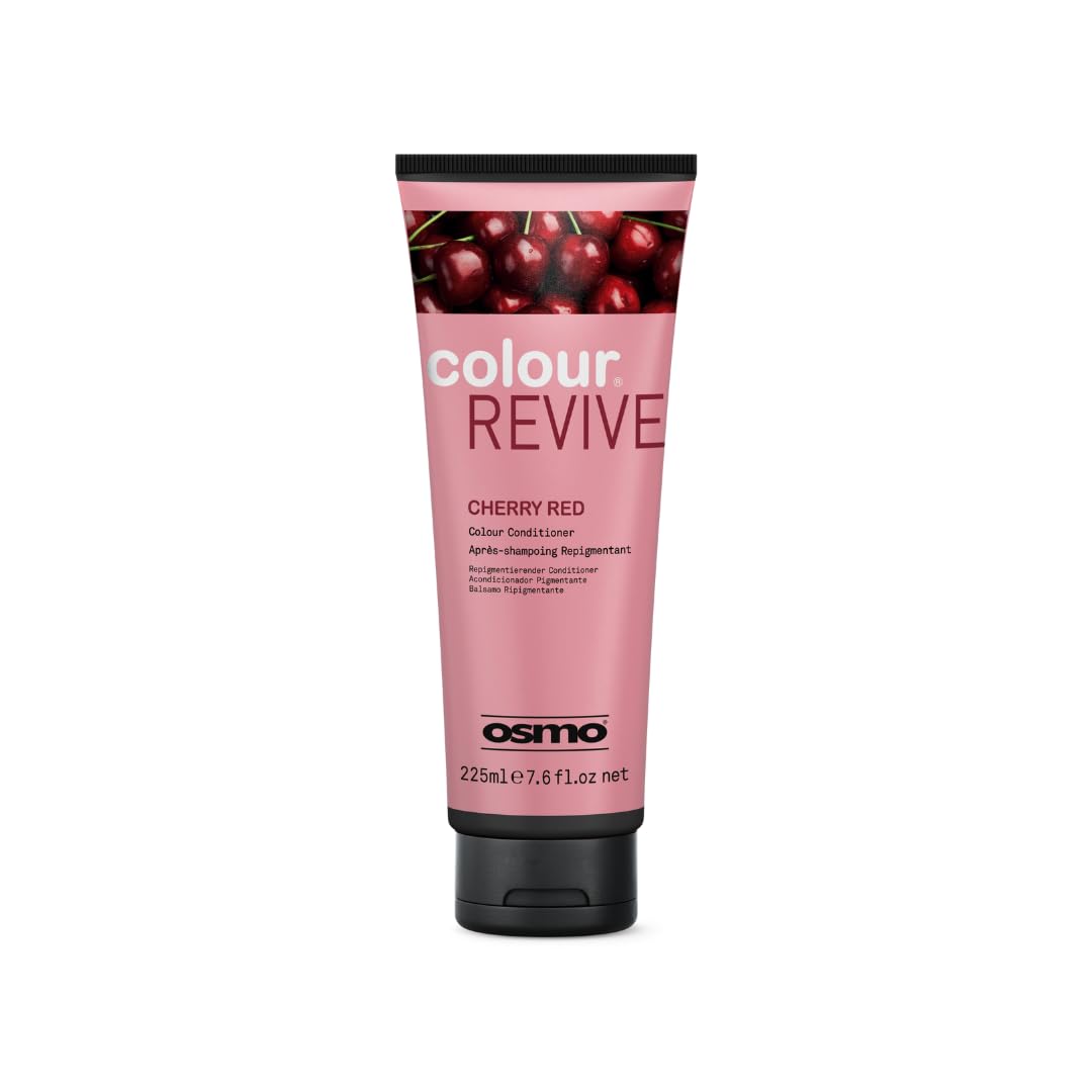 OSMO Colour Revive Cherry Red Conditioning Toning Mask for Cool Rich Red Tones, 225ml