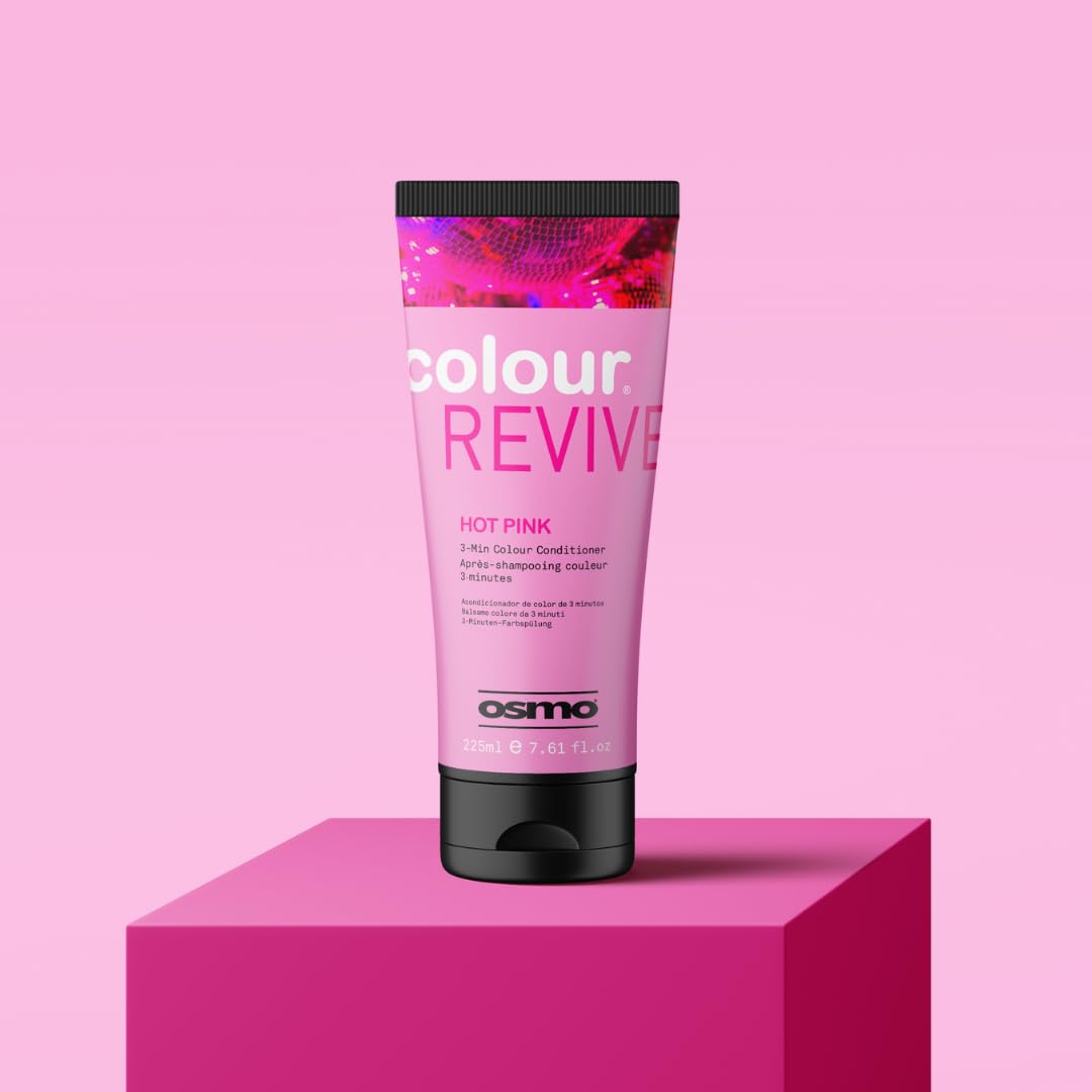 OSMO Color Revive Hot Pink Conditioning Toning Mask | Vegan Bright Pink Hair Color | 225ml 5