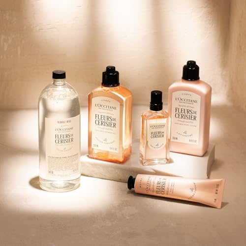 L'OCCITANE Cherry Blossom Shower Gel Refill 500ml - Gentle Cleansing Body Wash 3