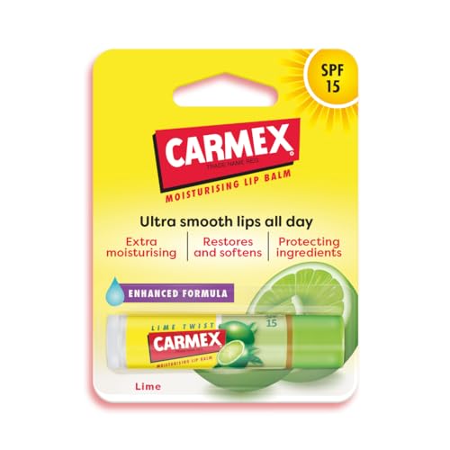 Carmex Lime Click Stick Lip Balm SPF 15 for Dry Lips 4.25 g