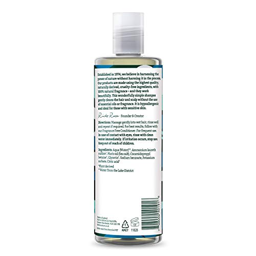 FAITH IN NATURE Fragrance Free Shampoo for Sensitive Scalp, Vegan & Cruelty Free, 400ml