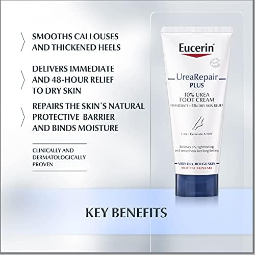 Eucerin UreaRepair Plus 10% Urea Foot Cream for Dry, Cracked Feet, 100ml 3