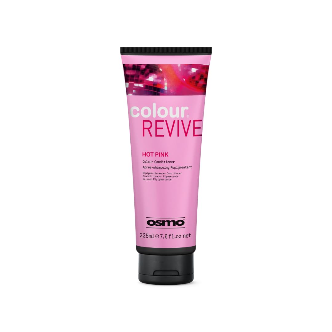 OSMO Color Revive Hot Pink Conditioning Toning Mask | Vegan Bright Pink Hair Color | 225ml