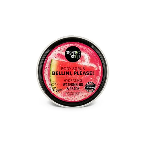 Organic Shop Hydrating Body Scrub with Watermelon & Peach Extracts 250ml