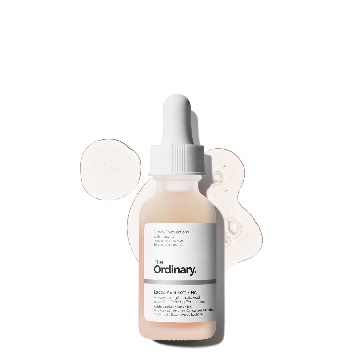 The Ordinary Lactic Acid 10% + HA 2%, hochwirksames Peeling-Serum für S