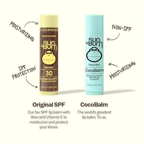 SUN BUM SPF 30 Banana Lip Balm with Aloe & Vitamin E, Broad Spectrum Protection 4