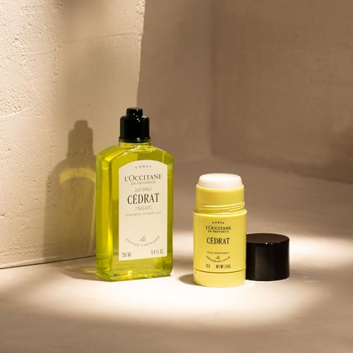 L'OCCITANE Cédrat Energising Shower Gel, 250ml Body Wash with Citrus & Cedarwood 4