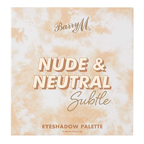 Barry M Cosmetics Nude And Neutral Eyeshadow Palette - 9 Natural Matte & Shimmer Shades