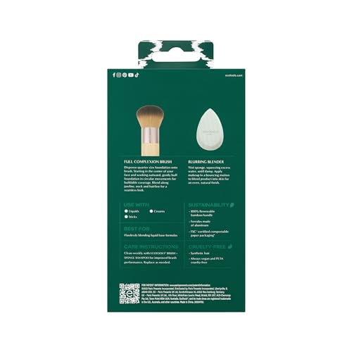 EcoTools Blend + Blur Makeup Brush and Blurring Blender Sponge Duo 13