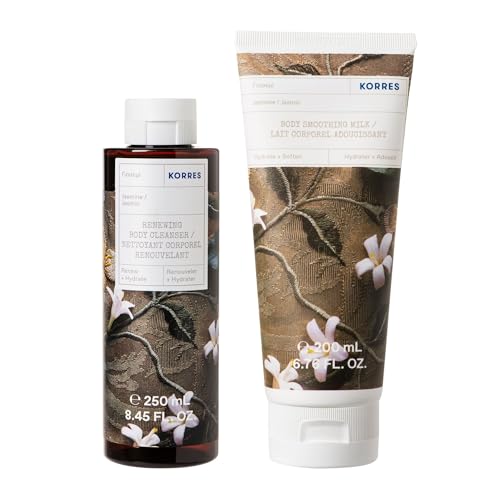 KORRES Jasmine Body Care Gift Set: 250 ml Shower Gel & Body Milk