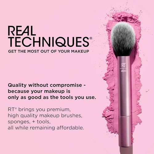 REAL TECHNIQUES Au Naturale 9-Piece Makeup Brush Kit for Foundation, Powders, and Concealer 9