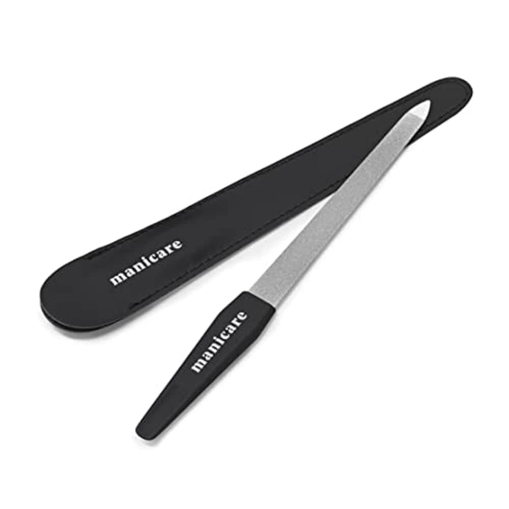 Manicare Sapphire Double Sided Nail File - Coarse & Fine Grit for Natural & Artificial Nails