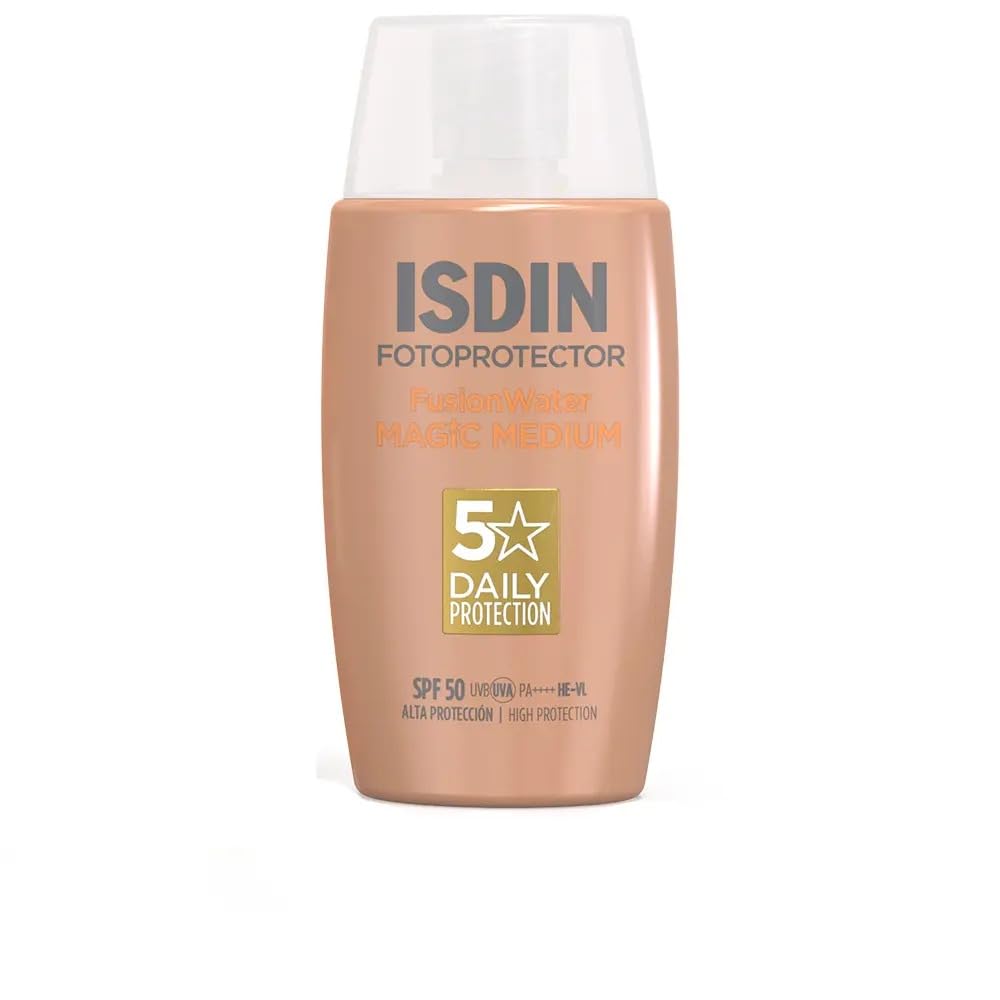ISDIN Fusion Water Color SPF 50 Medium Tinted Daily Facial Sunscreen 50ml
