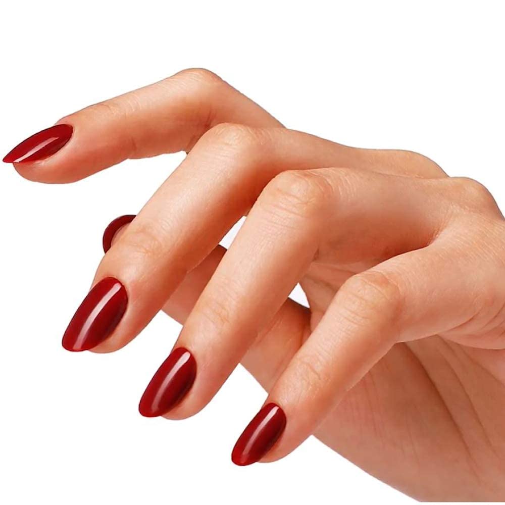 BLUESKY Gel Nail Polish, Sergeant 63924, Dark Red, 10 ml, 21 Day High-Gloss Wear 5