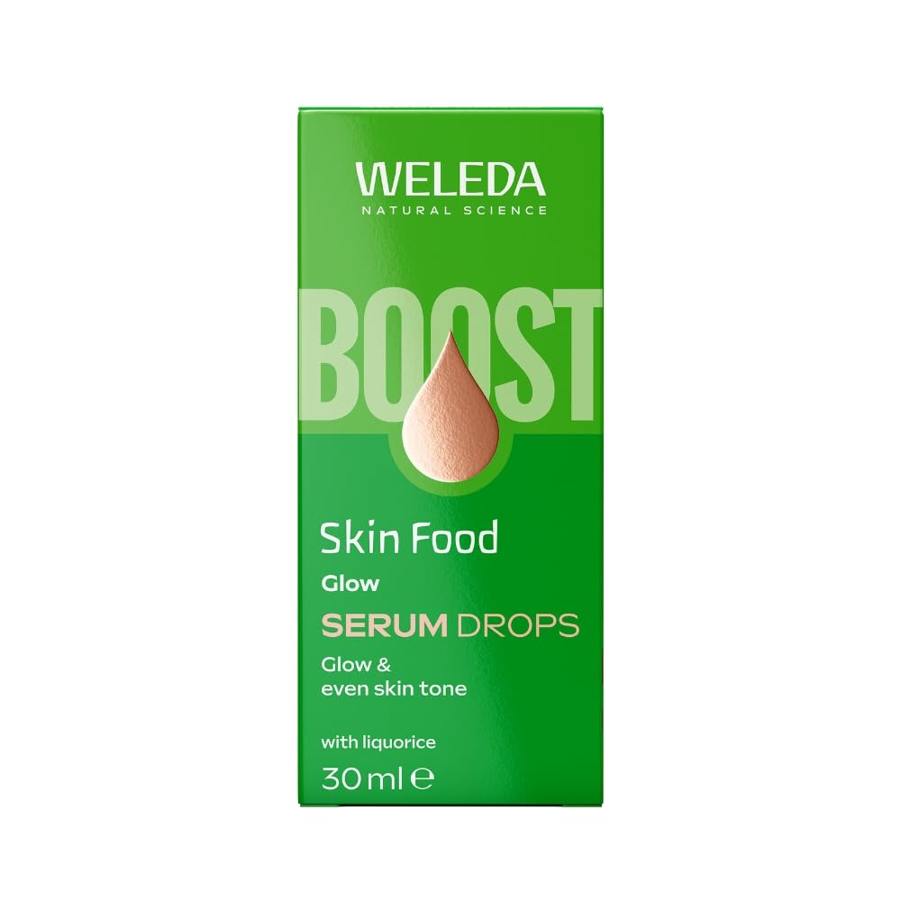 Weleda Skin Food Glow Gesichtsserum-Tropfen, Gesichtsserum mit Süßholz, reduziert Pigmentflecken, verleiht einen strahlenden Teint, 100 % zertifiziert natürlich, biologisch, vegan, 30 ml 3