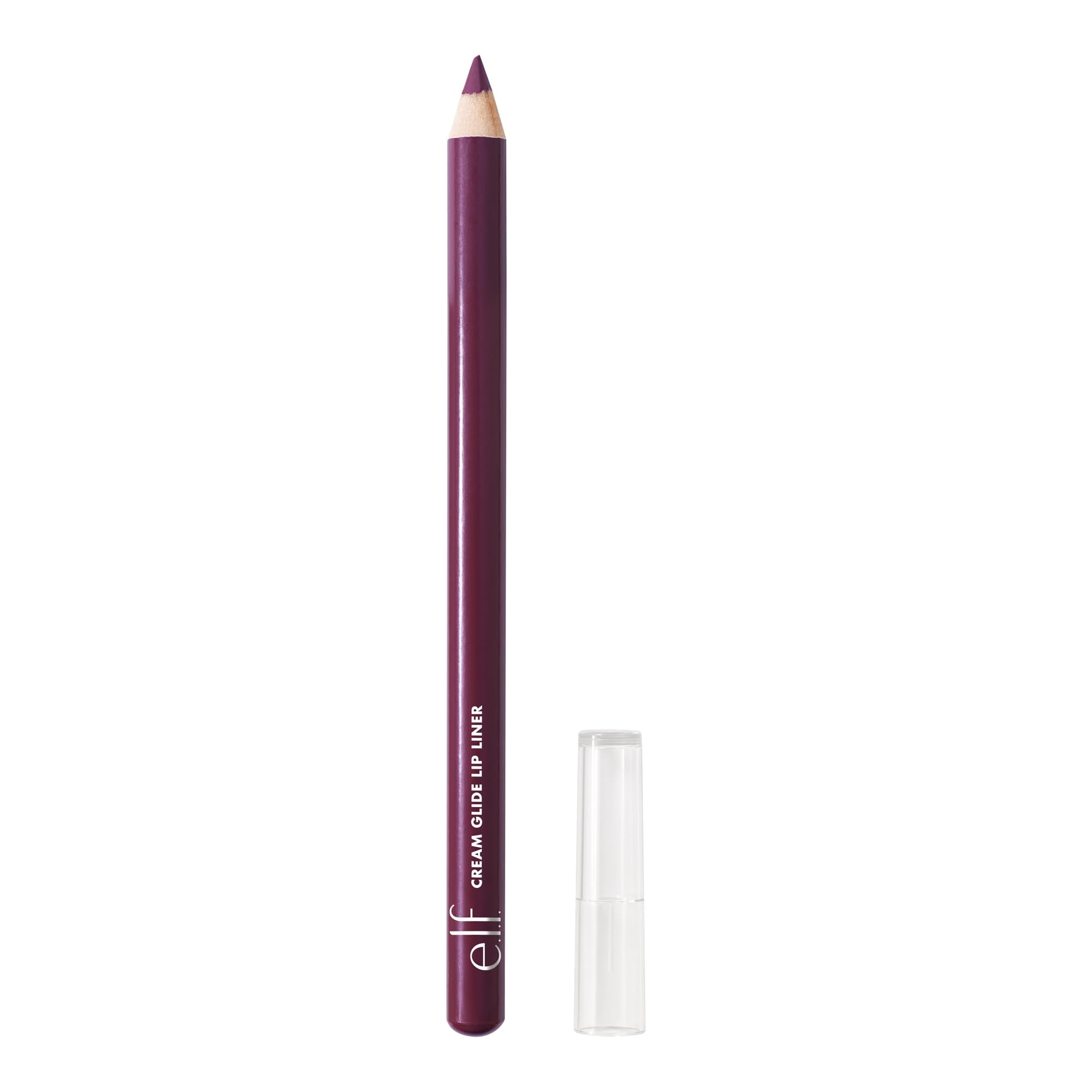 e.l.f. Cream Glide Lip Liner - Plum & Get It | High Pigment, Semi-Matte Finish