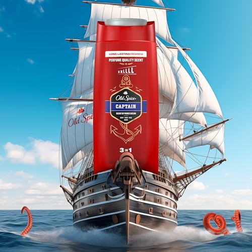 Old Spice Captain 3-in-1 Duschgel &amp; Shampoo für Männer, 675 ml, langanhaltend frisch 10
