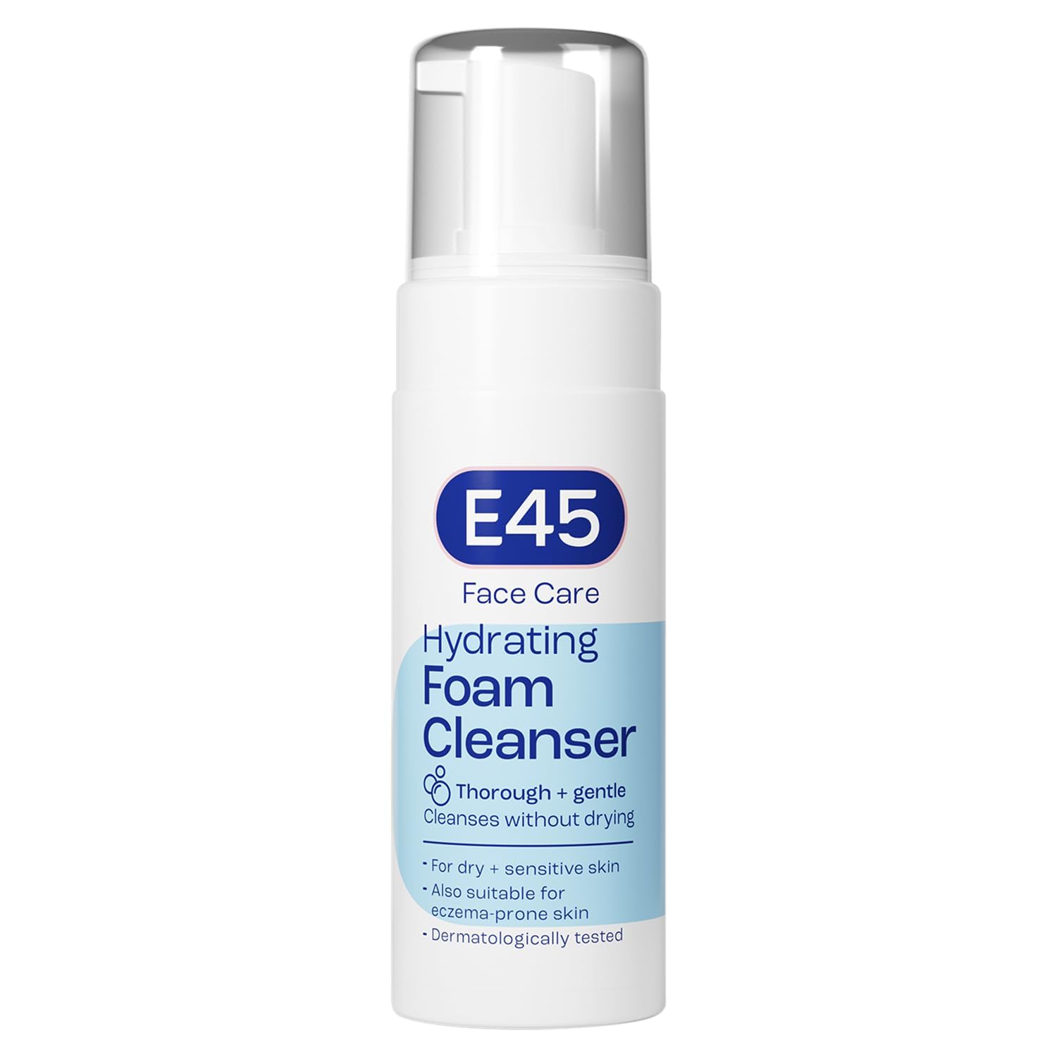 E45 Foaming Face Wash - Gentle Daily Cleanser for Dry & Sensitive Skin