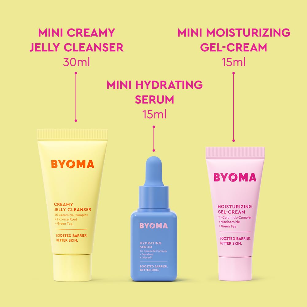 BYOMA So Hydrated Set - Barrier Repair Skincare Kit (30ml, 15ml, 15ml)
