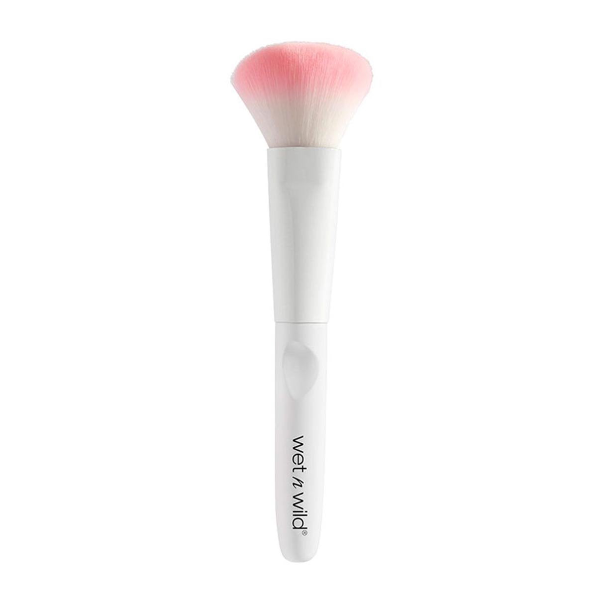 Wet n Wild Large Plush Powder Brush with Soft, Curved Bristles for Even Makeup Application