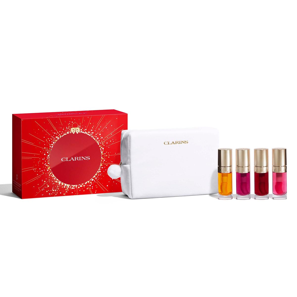 CLARINS Radiant Lips Collection Gift Set | Includes 4 x Full Size Lip Comfort Oils