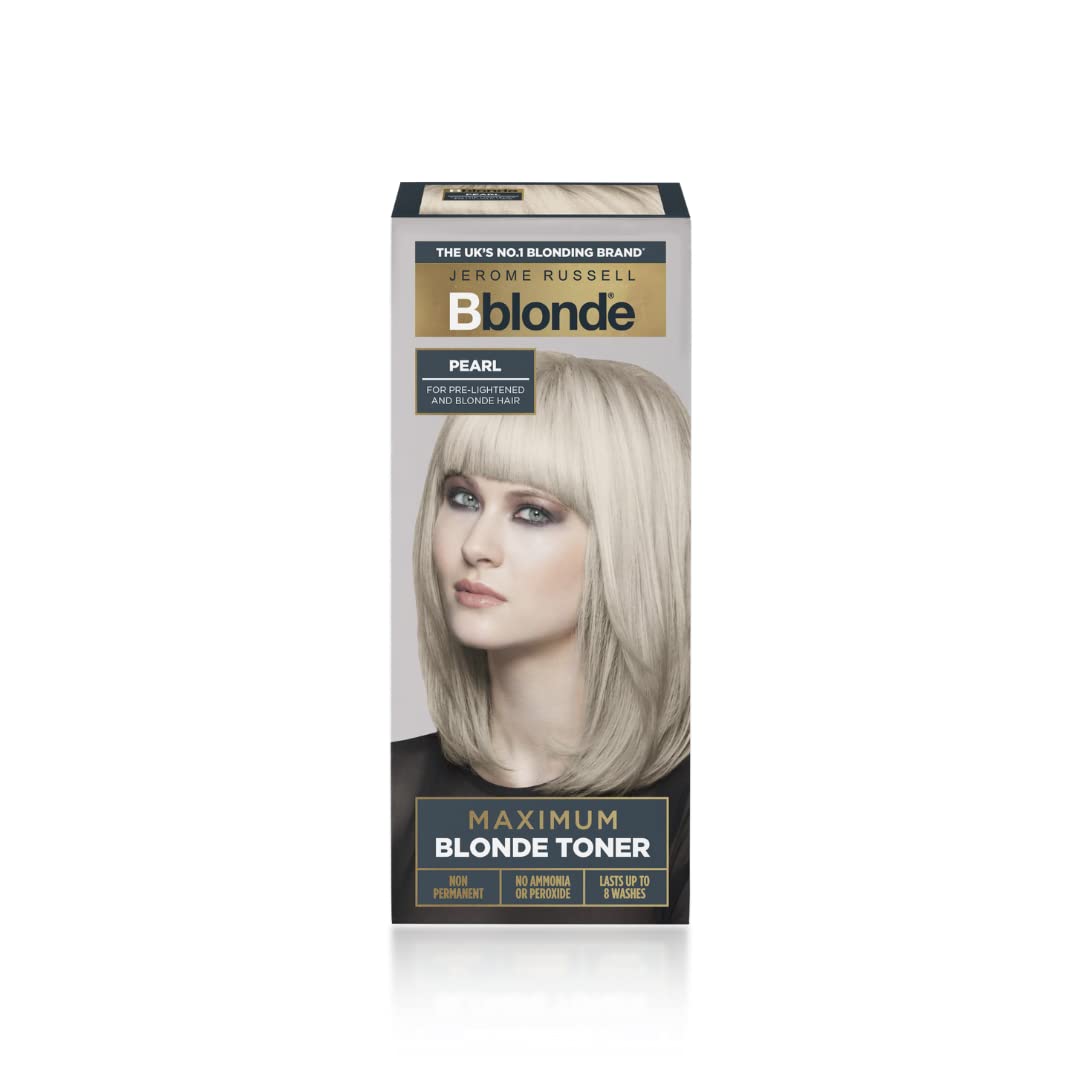Jerome Russell Bblonde Pearl Blonde Toner - Non Permanent, Ammonia/Peroxide Free, Neutralises Yellow Tones