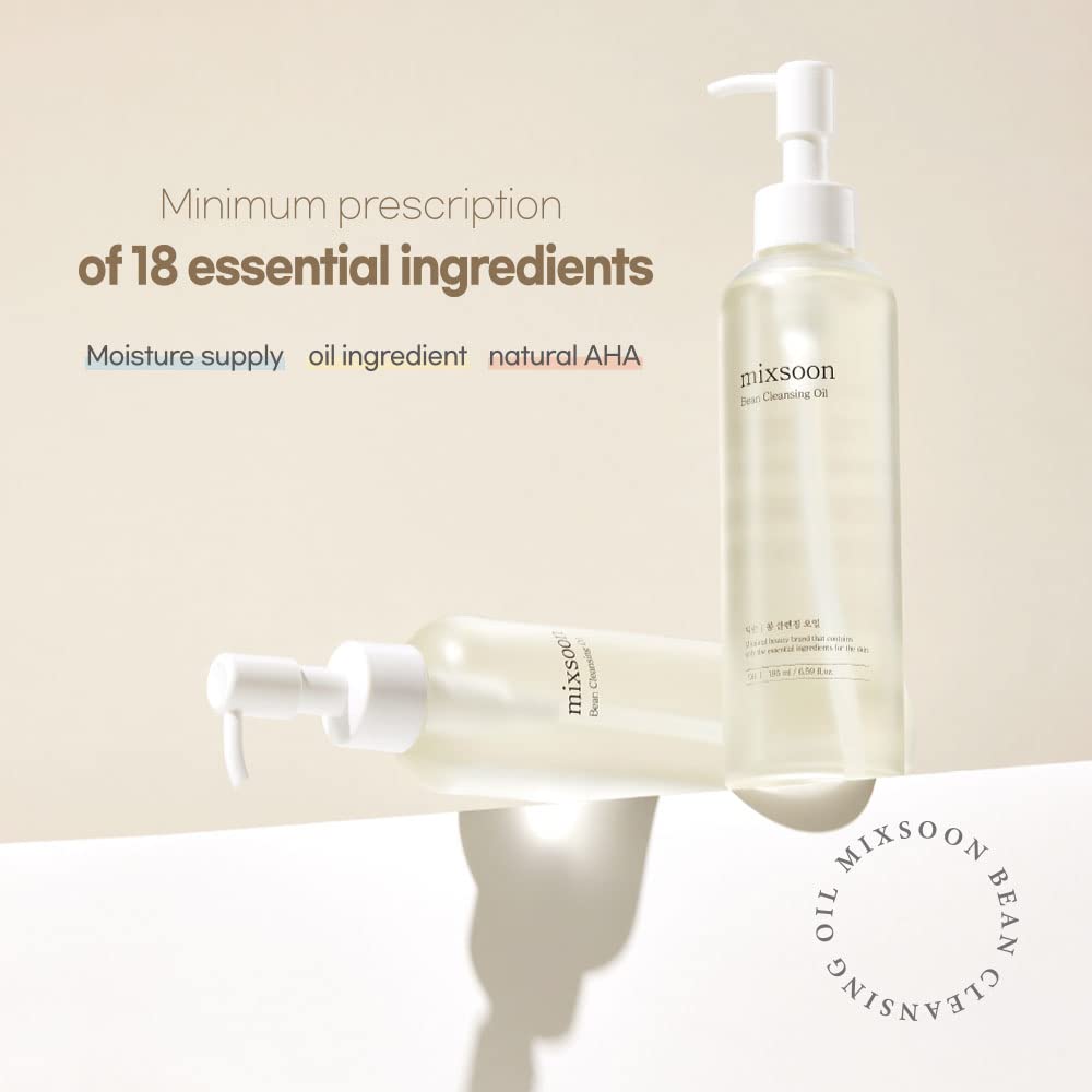mixsoon Bean Cleansing Oil 195ml - Lightweight Makeup Remover & Pore Cleanser 4