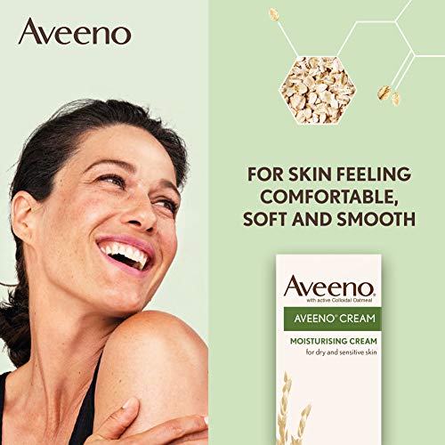 Aveeno Moisturising Cream 300ml - Nourishing Body Lotion with Colloidal Oatmeal for Dry Sensitive Skin