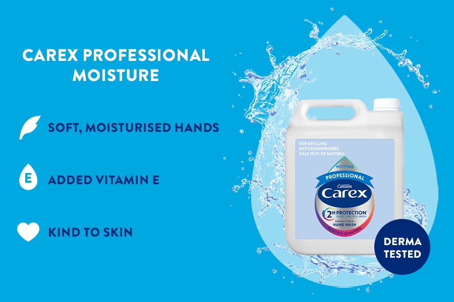 CAREX Professional Moisture Antibacterial Hand Wash Refill with Vitamin E - Orchid Scent 3
