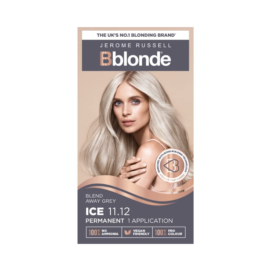 Jerome Russell Bblonde Ice Blonde Permanent Hair Colour Kit - Full Grey Coverage