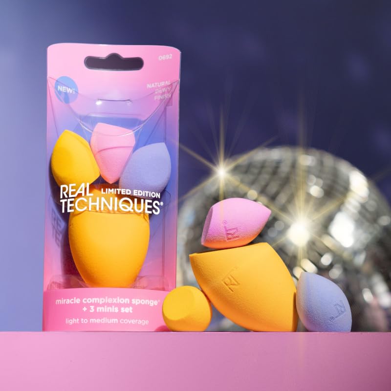 Real Techniques Miracle Complexion Sponge + 3 Minis Kit, 4-teiliges Set 5
