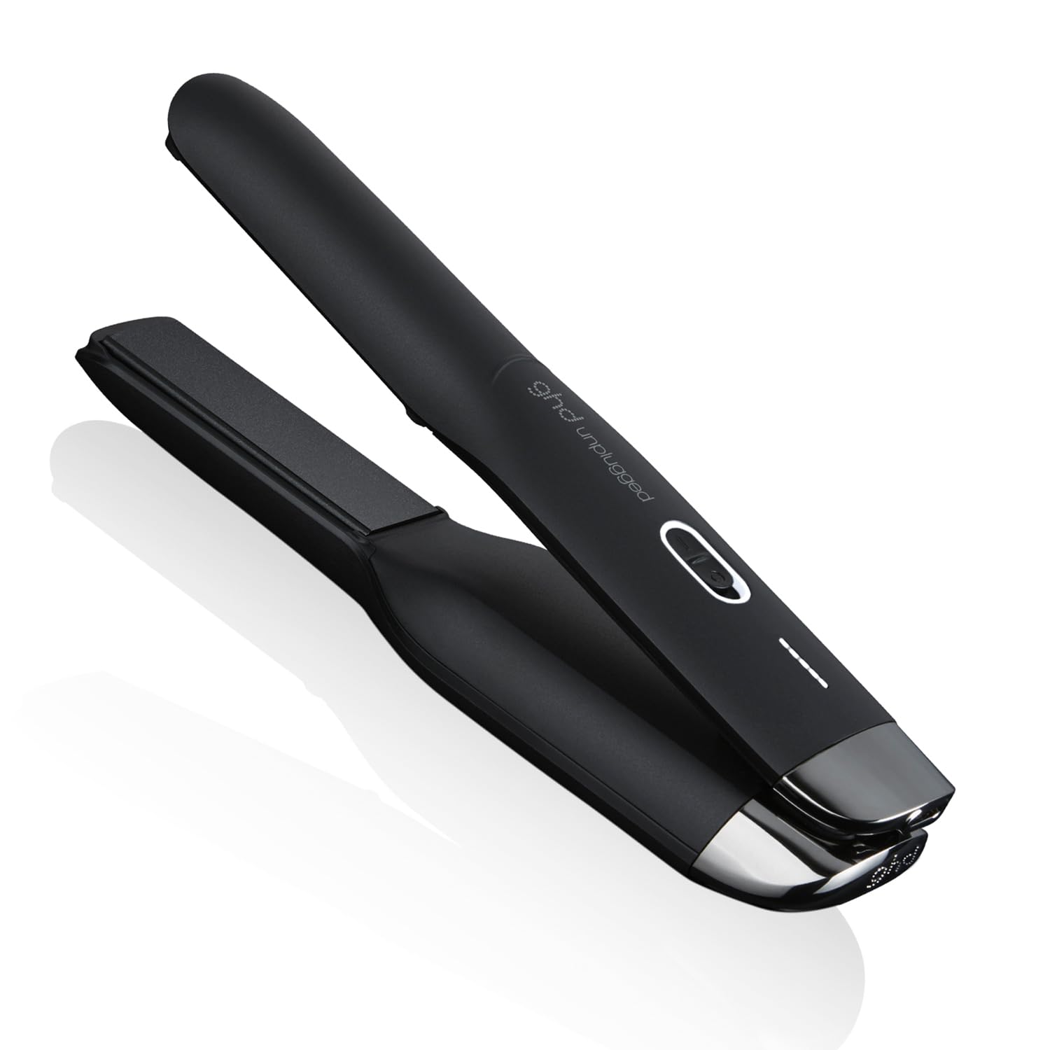 ghd Unplugged Cordless Hair Straightener, Black, On The Go Styling, 65% More Shine