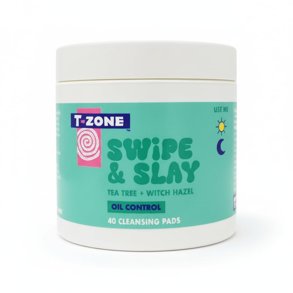 T-Zone Tea Tree & Witch Hazel Biodegradable Cleansing Pads (40 Count)