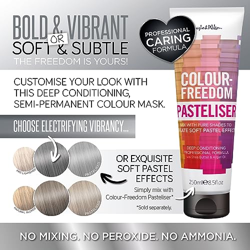 Knight & Wilson Colour-Freedom Gloss Pro Storm Grey Semi-Permanent Hair Colour 150ml Vegan Mask 3