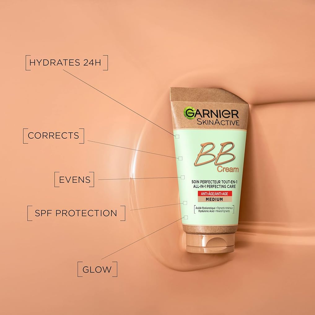 Garnier SkinActive Anti-Age BB Cream Medium SPF 15 Tinted Moisturiser