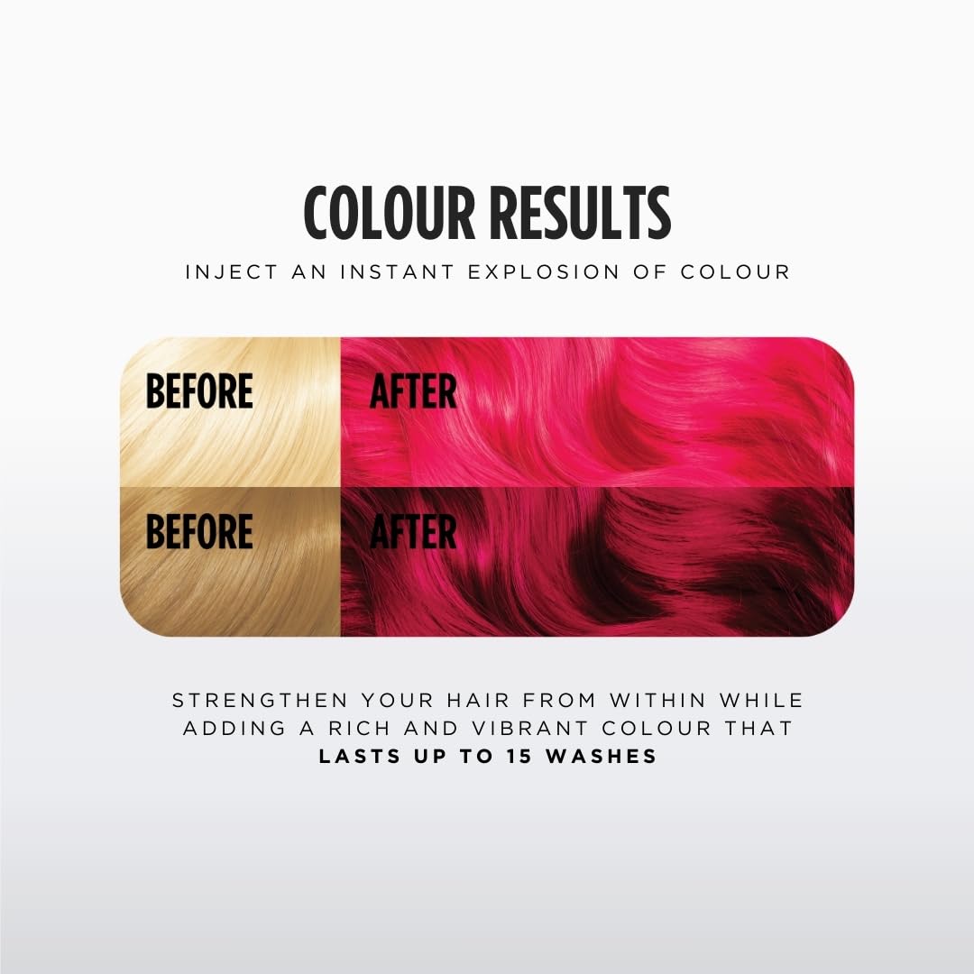 Jerome Russell Colour Bomb Brights Ruby Red Colour Depositing Hair Mask - 300 ml 4
